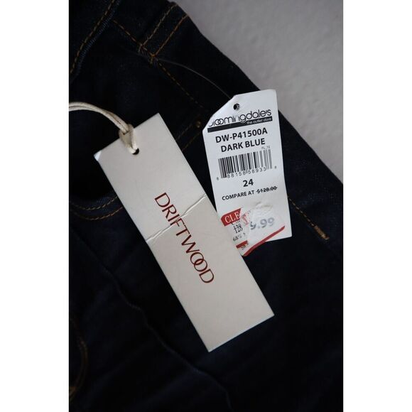Driftwood P41500A Women's Sz 24 Dark Blue Farrah High Rise Flare Jeans Pants - Picture 4 of 6